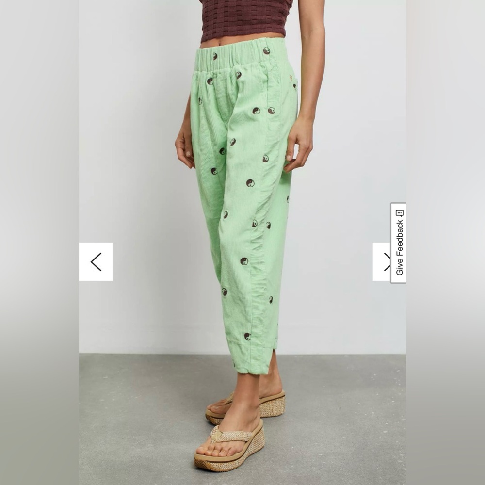 NWOT BDG Ying Yang Embroidered Mint Green Pants - Med - Picture 3 of 4